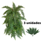 Samambaia Artificial Realista 5 Unidades De Buques Plantas Pa