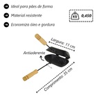 Sanduicheira Antiaderente Simples 1 Pão Francês 15x10cm