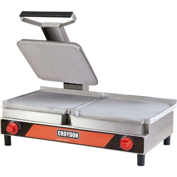 Sanduicheira Conjugada A Gás Estriada Com Prensa Saceg Croydon