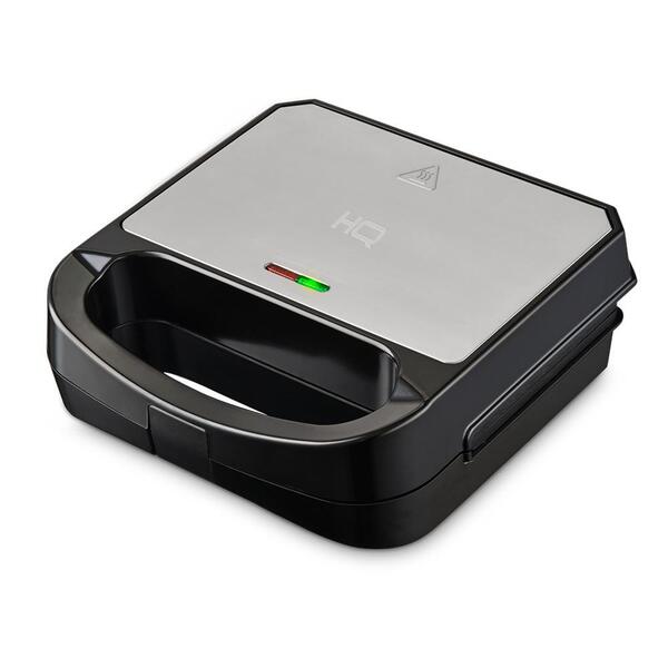 Sanduicheira E Grill Hq 750w Antiaderente Inox Hq-sg001 127v