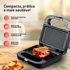 Sanduicheira E Grill Hq 750w Antiaderente Inox Hq-sg001 127v