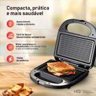 Sanduicheira Grill Elétrico Hq 750w Antiaderente Preto Hq-sg0