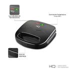 Sanduicheira Grill Elétrico Hq 750w Antiaderente Preto Hq-sg0