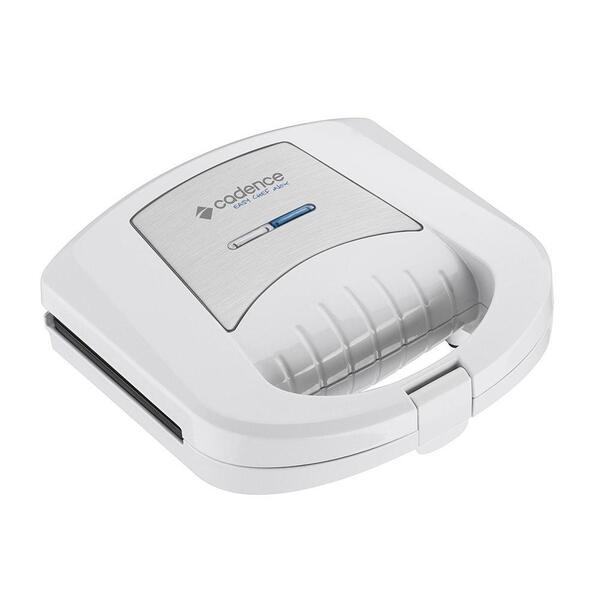 Sanduicheira Mini Grill Top Meal Inox Branco San61 -cadence