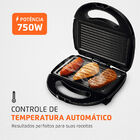 Sanduicheira Mondial Fast Grill E Sanduicheira-220v-preto