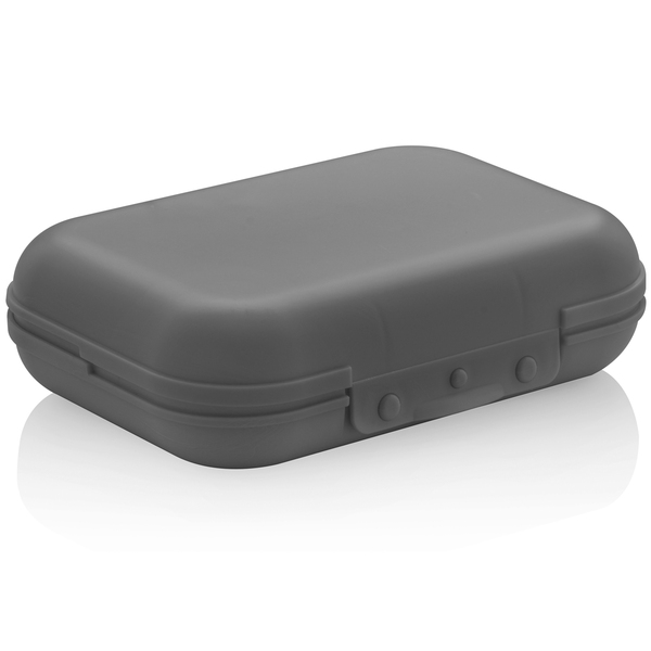 Sanduicheira Porta Lanche Ou Sanduiche Marmitou Cinza Chumbo