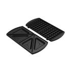 Sanduicheira Waffle Chrome Preto E Prateada 127v - Oster