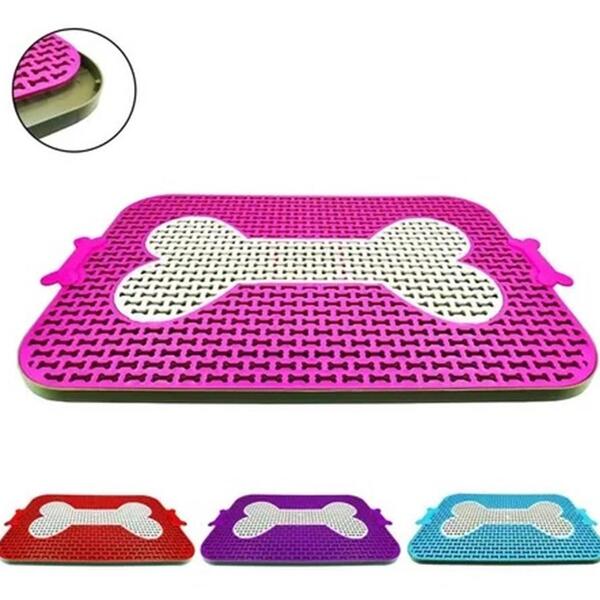 Sanitário Higiênico Pet Canino Tapete Xixi Rosa Dog 65x40x2cm