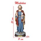 Santo Imagem São Pedro Resina 31cm