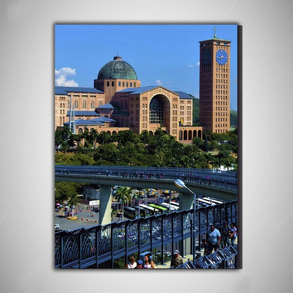 Santuário De Aparecida Placa Decorativa Religiosa 30x20 Cm