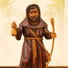 São Longuinho Esculpido Em Madeira