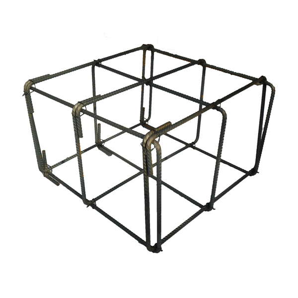 Sapata de Aço CA50 6 Ferros 3/8 50x50x30cm Coluna Master