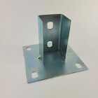 Sapata externa 4 furos perfilado 38x38mm aço Zincado Seb Bras