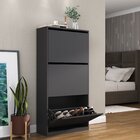 Sapateira 03 Portas Preto