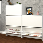 Sapateira 10 Pares 42x72x30cm Vai e Vem Branca Multivisão