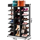 Sapateira 19 Divisões Preto Lia Potente