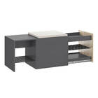 Sapateira 1 Gaveta Espresso/aveiro 1006 Flow - Móveis Bentec