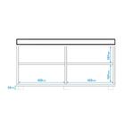 Sapateira 1 Porta 2 Prateleiras Branco/estofado Preto Bmu 253