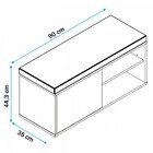 Sapateira 1 Porta 2 Prateleiras Branco/estofado Preto Bmu 253