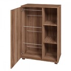 Sapateira 1 Porta 3 Nichos Castanho - Pnr Móveis