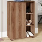 Sapateira 1 Porta 3 Nichos Castanho - Pnr Móveis