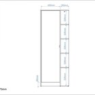 Sapateira 1 Porta 4 Prateleiras Brv Móveis Branco