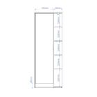 Sapateira 1 Porta 8 Prateleiras Branco Bst 18 - Brv Móveis