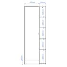 Sapateira 1 Porta 8 Prateleiras Branco Bst 18 - Brv Móveis