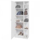 Sapateira 1 Porta 8 Prateleiras Branco Bst 18 - Brv Móveis