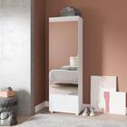 Sapateira 1 Porta C/espelho Branco Mdp 15mm