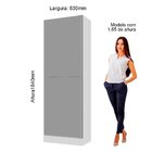 Sapateira 1 Porta Com 2 Espelhos Ágata Gelius Móveis Branco A