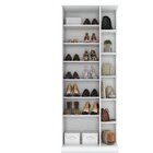 Sapateira 1 Porta Com Espelho Íris  Branco Hp