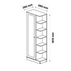 Sapateira 1 Porta Com Espelho Lisboa Patrimar