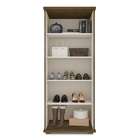 Sapateira 1 Porta Com Espelho Puxador Moderno Cor Malbec