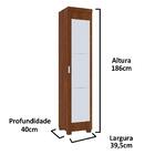 Sapateira 1 Porta Com Gaveta E Kit Espelho June - Ipê – Mirar