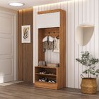 Sapateira 1 Porta Com Prateleira Externa Viena Espresso Móvei