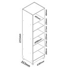 Sapateira 1 Porta Espelhada Gold 100% Mdf Branco Acetinado