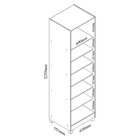 Sapateira 1 Porta Espelhada Gold 100% Mdf Naturale