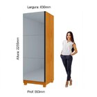 Sapateira 1 Porta Espelhada Gold 100% Mdf Naturale