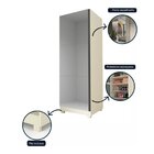 Sapateira 1 Porta Espelhada Gold 100% Mdf Off White