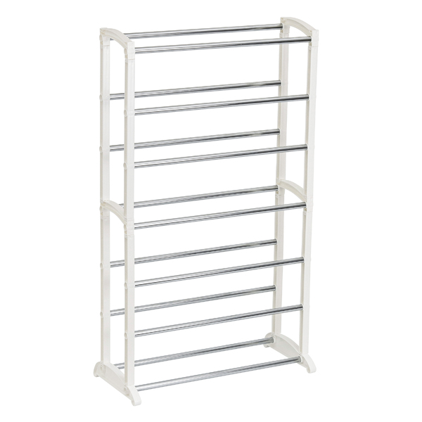 Sapateira 21 Pares Metal Prata 95x55,5x25,5cm Arthi