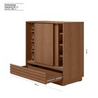 Sapateira 2 Portas 1 Gaveta Samambaia Cabecasa Madeiraorigina