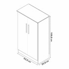 Sapateira 2 Portas 3 Prateleira Alaska Notável Móveis