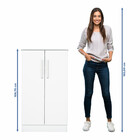 Sapateira 2 Portas 3 Prateleira Alaska Notável Móveis