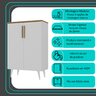 Sapateira 2 Portas Apolo Branco/cinamomo - Moville