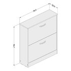 Sapateira 2 Portas Basculantes Araci Politorno Olive