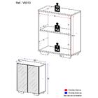 Sapateira 2 Portas Com Espelho Nina Multimóveis V6013