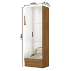 Sapateira 2 Portas Com Espelho Tokio Premium Carioca Móveis