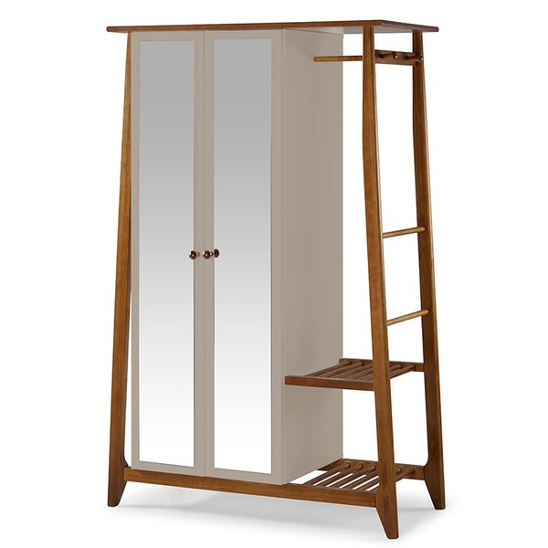 Sapateira 2 Portas Multiuso Stoka – Máxima - Nogal / Marrom C