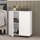 Sapateira 2 Portas Nina Multimóveis Branca/preta